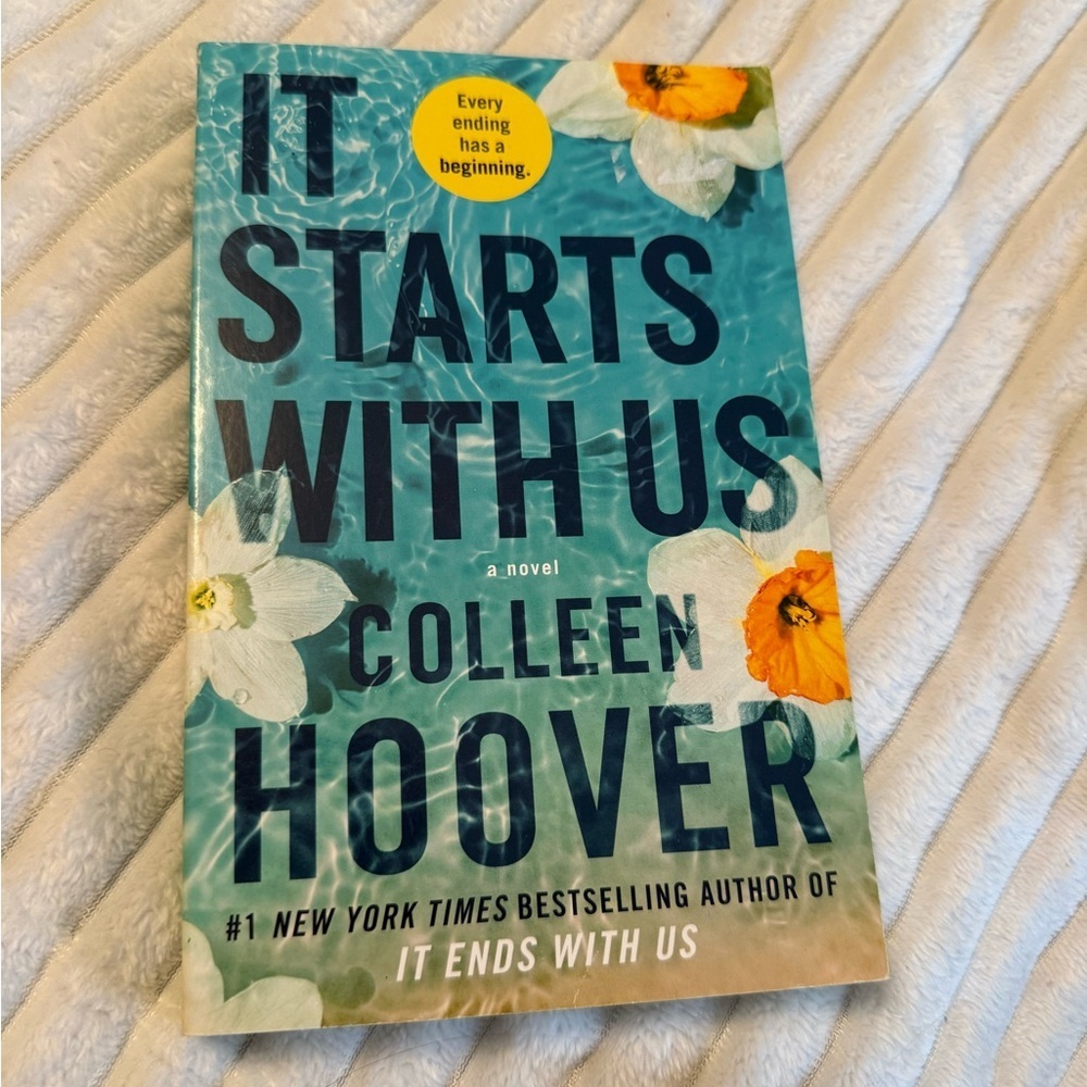 'It Starts With Us' Novel - Blue and Orange Cover